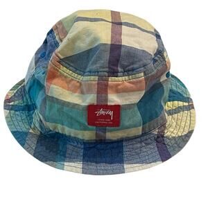 Stussy Colorful Plaid Bucket Hat